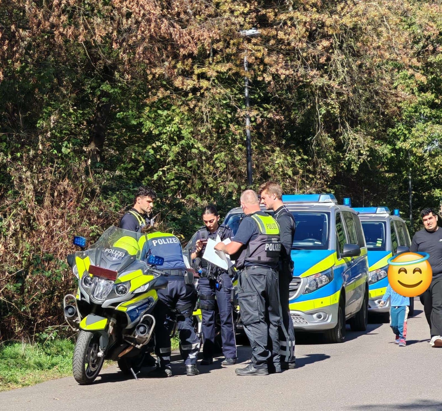 Polizei begleitet und sichert die Kidical Mass ab